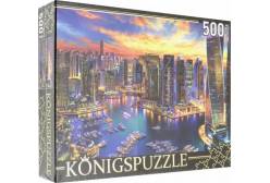 Puzzle-500 Ночные огни Дубая (ХК500-6318)